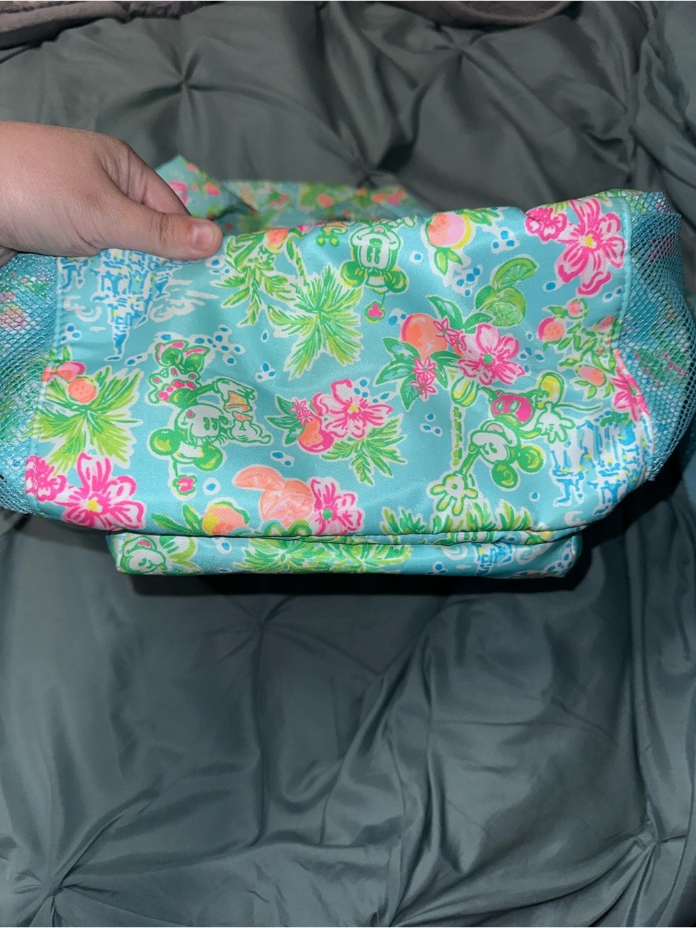 Disney Parks x Lilly Pulitzer Backpack Mickey Minnie Cinderella Castle Tropical - Picture 10 of 13
